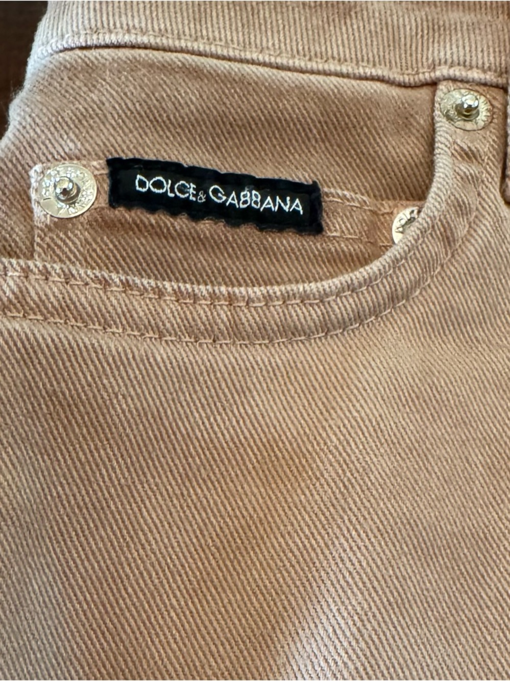 Dolce & Gabbana Tan Denim Women's Shorts - Picture 4 of 9